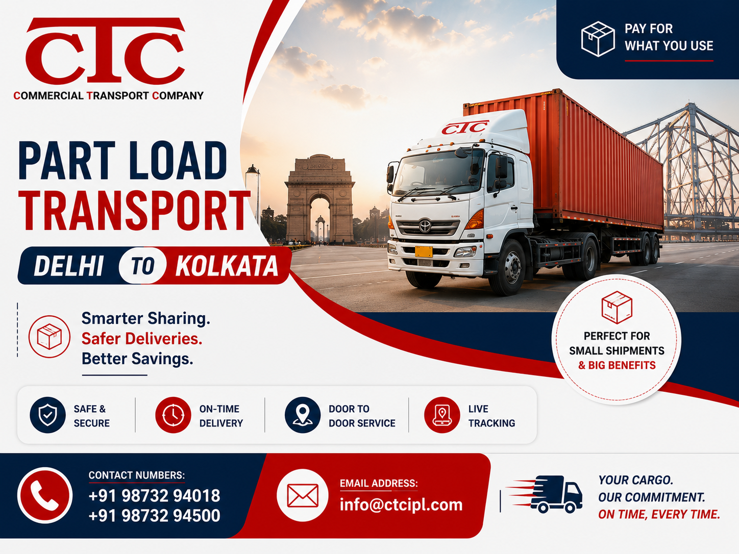 Delhi to Kolkata Truck Transport Services