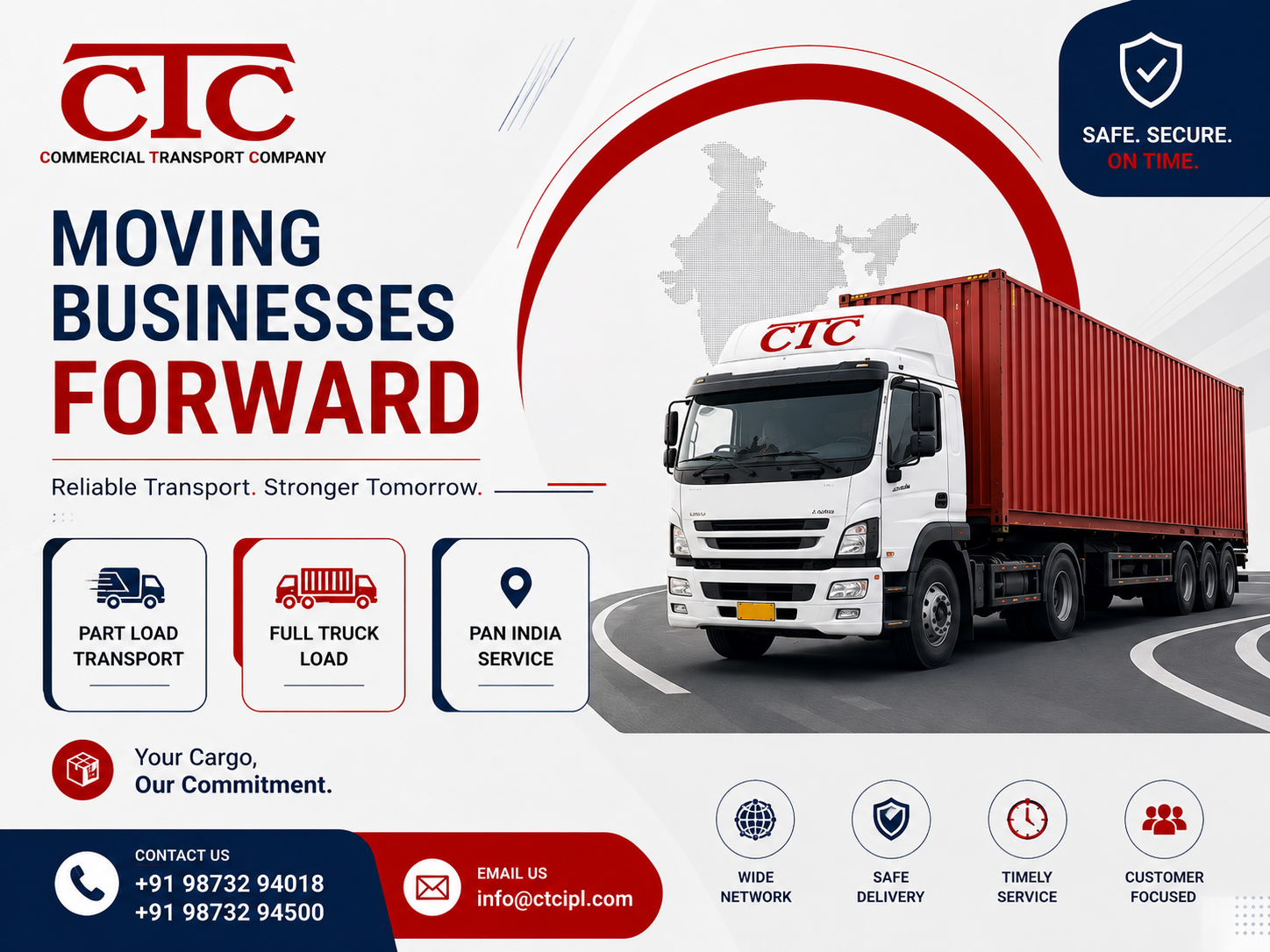 32 Ft Truck Transport Services Across India | Safe, Fast & Reliable Logistics by CTC