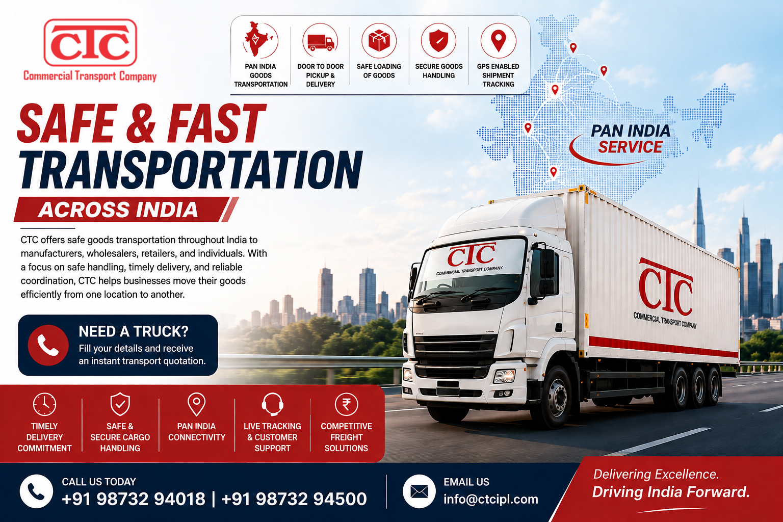 Transportation of Goods – Fast and Safe Transportation of Goods in India