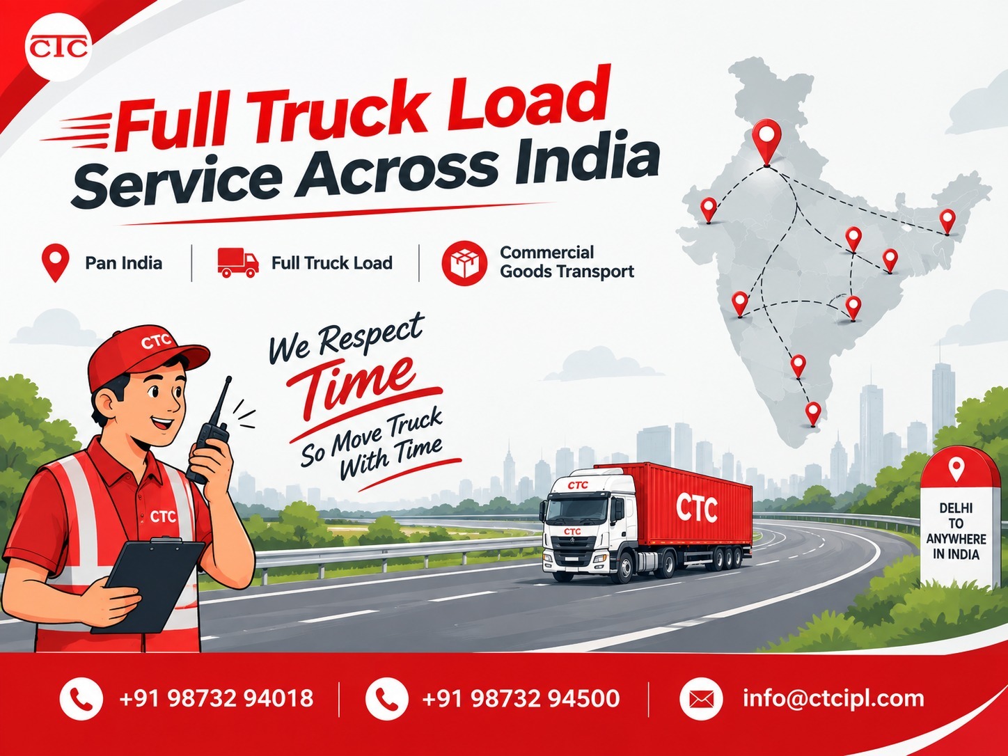 Full Truck Load Service Pan India – CTC
