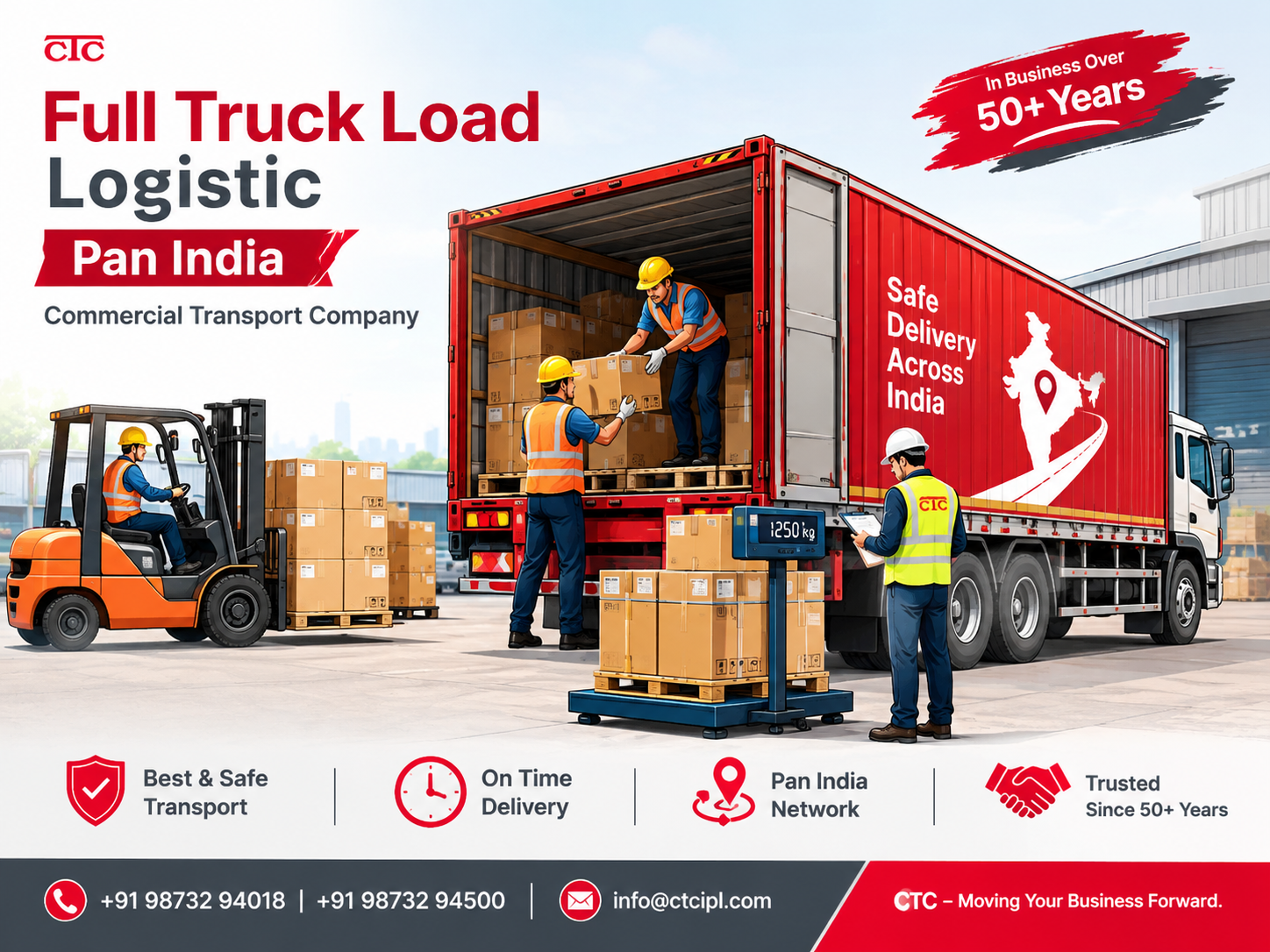 Full Truck Load Service Pan India | CTC Commercial Transport Company