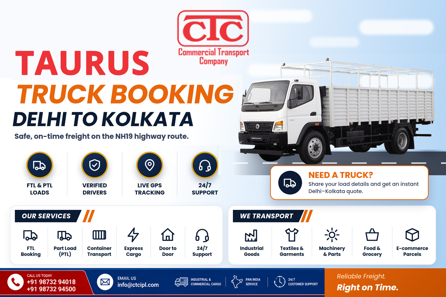 Taurus Truck Booking Delhi To Kolkata: Reliable Transport Guide